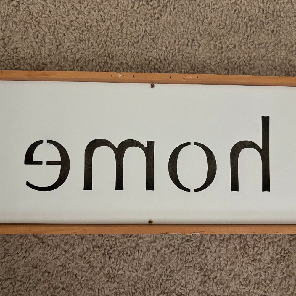 Home Sign Shadow Box 13"x6" - Picture 2 of 2